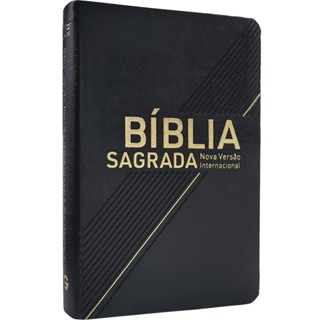 Bíblia Sagrada | Nvi | Letra Grande | Capa Preta Luxo em Oferta na Shopee