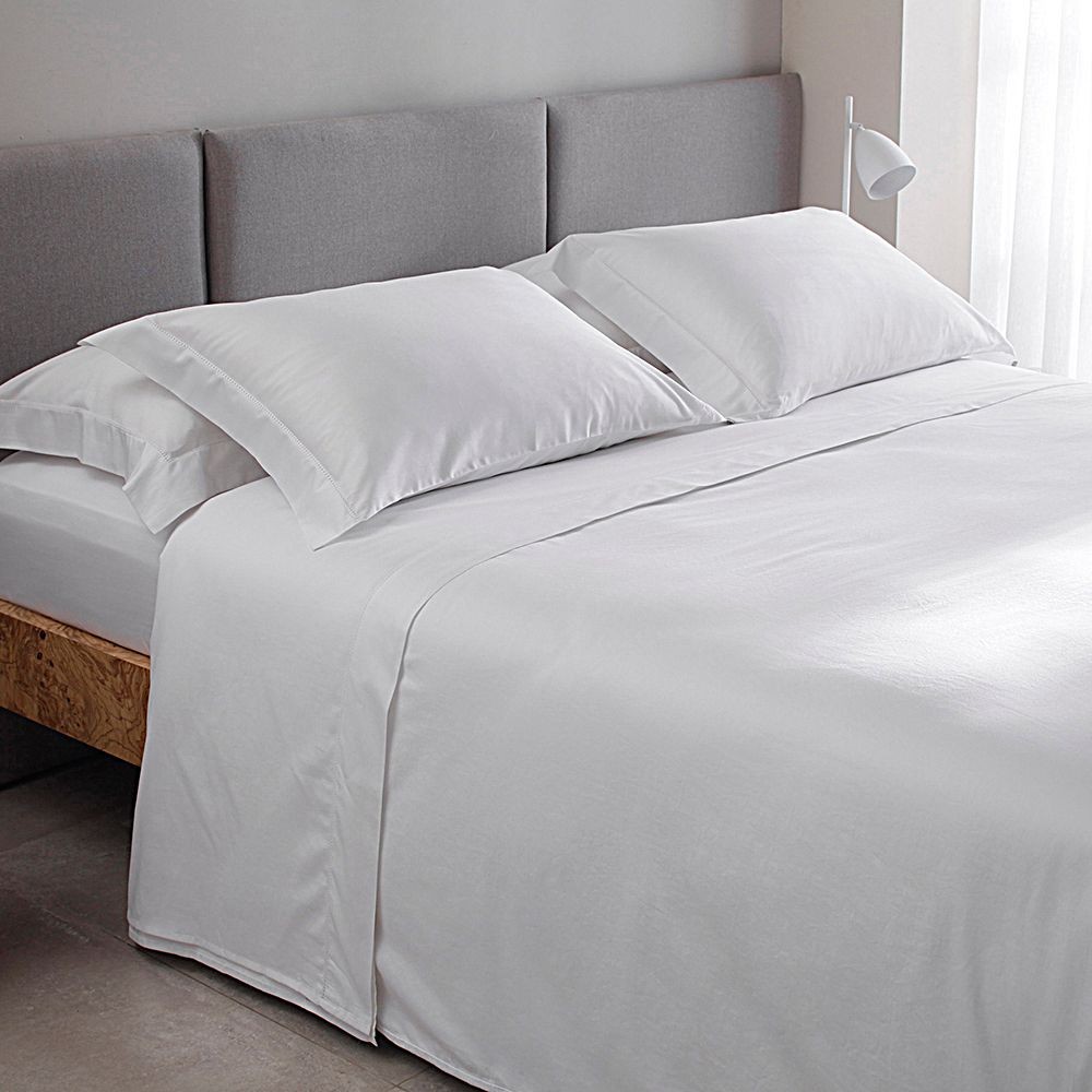 Capa p/ Edredom Casal Cetim 300Fios Buddemeyer Bud Vision New Colors II 100% Algodão Penteado Branco