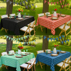 1~5 TOALHAS MESA GRANDE 1,37X2,74 XADREZ 6132-TN FESTA JUNINA (EX) (CHOCO)
