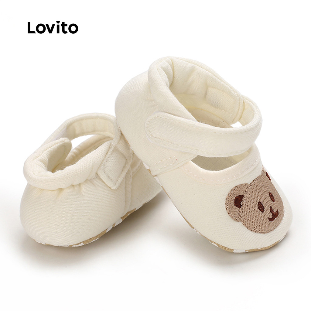 Detalhes do Lovito Sapatos Baixos Casuais De Animais Para Bebê LCS099146