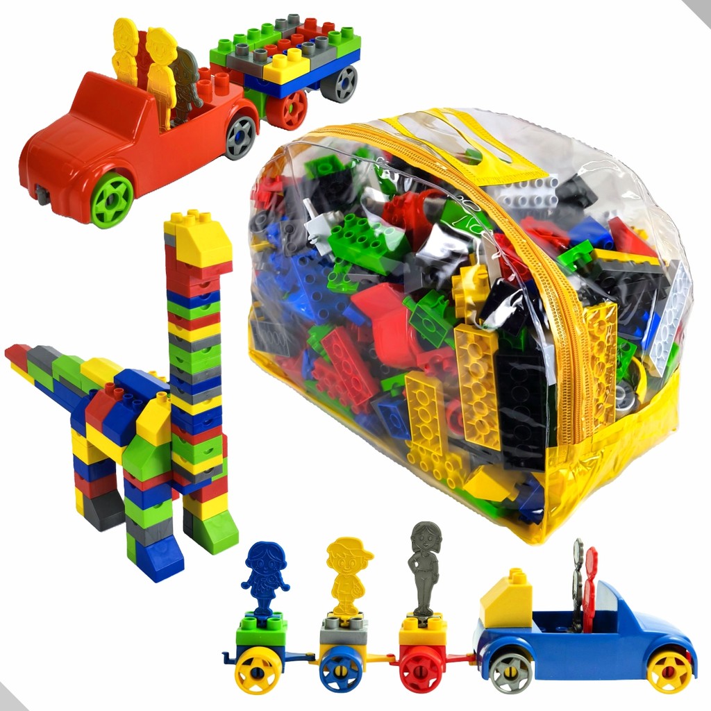 Blocos de Montar Infantil Encaixe Grande 360 Peça em Oferta na Shopee