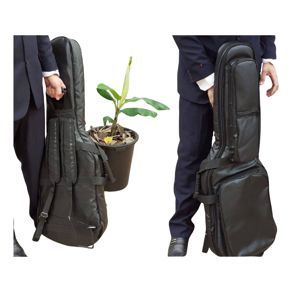 Semi Case Violão Rozini Rx115 Courotop Com Pelucia 95x34x12