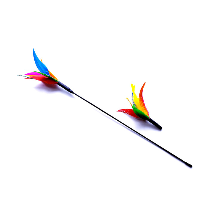 Varinha De 60cm Com Refil Da Pet Games Varinha Cat Brinquedo Super Resistente Para Gato em Oferta na Shopee