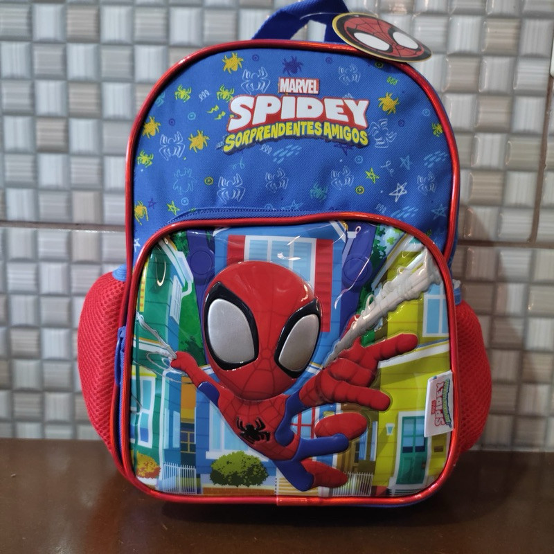 Mochila de Costas Escolar Infantil Homem Aranha Spidey - Modelo 2025 - Pequena