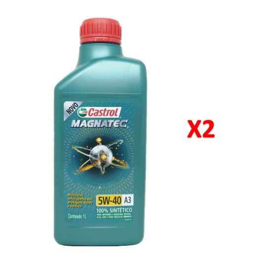 2un Óleo Castrol Magnatec 5w40 A3 B4 Professional 100% Sintétic Stop Start