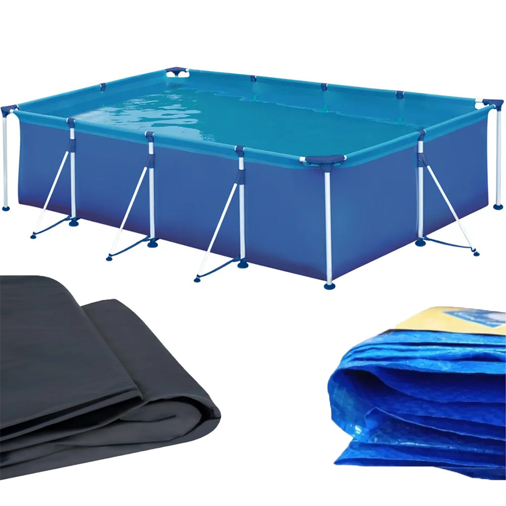 Piscina Retangular Estrutural Capa Forro 5000 Litros Mor