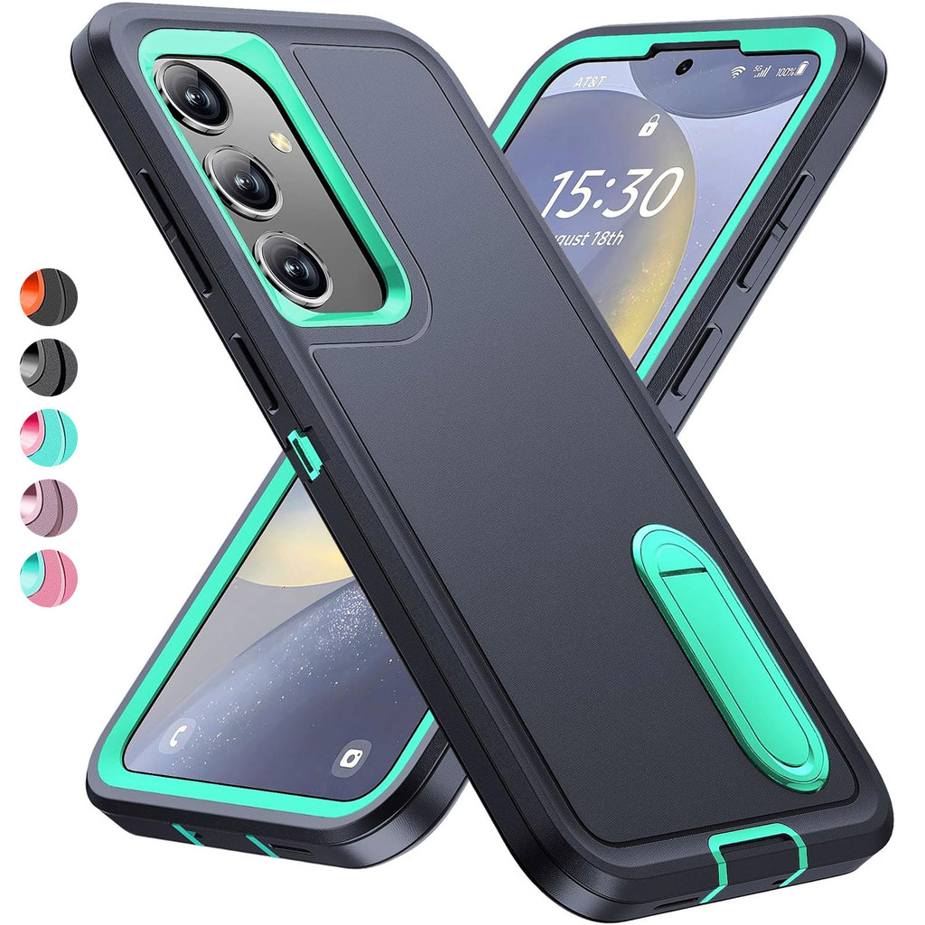 Capa De Telefone Com Suporte Para Samsung Galaxy S25 S24 S23 Ultra S22 Plus S23 FE A06 A16 A15 A14 A54 4G-5G , Protetora