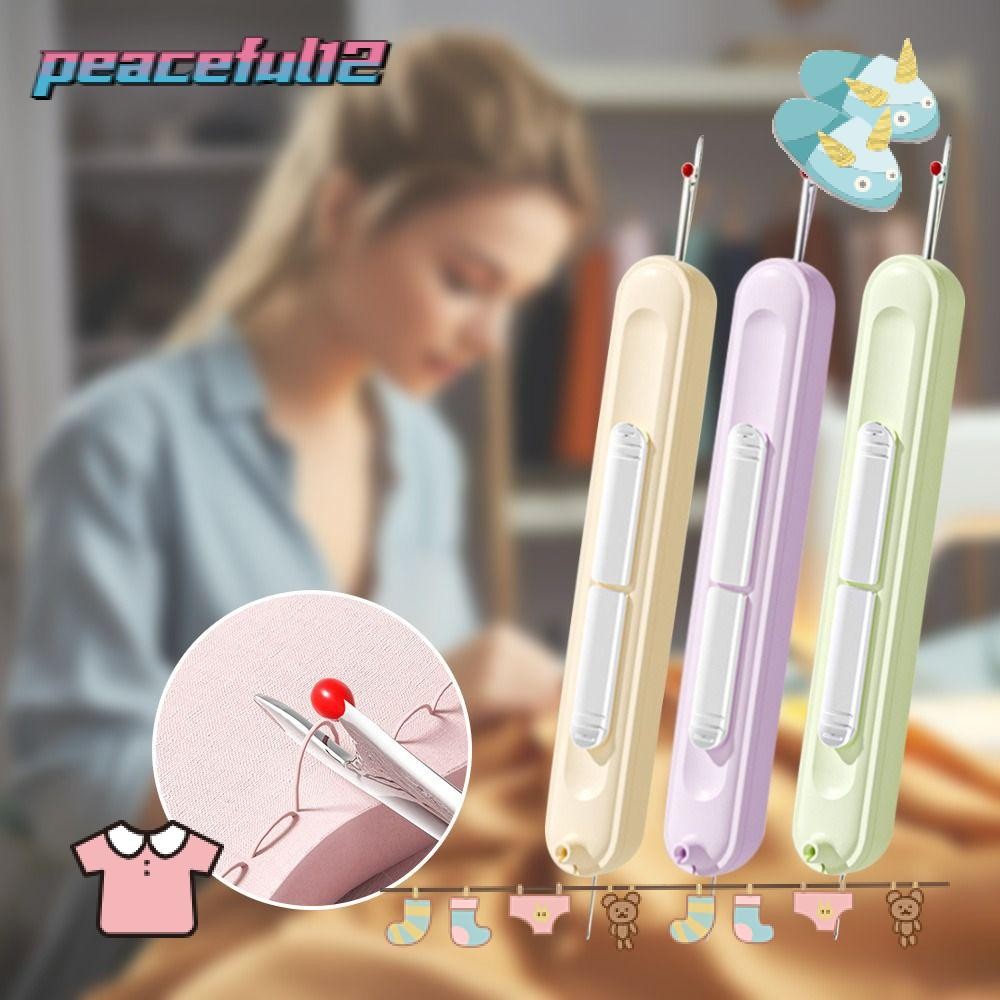 Passador De Agulha De Rosqueamento Pacífico , Ferramentas Especiais De Costura Manual De Cabeça Dupla Para Bordado , Ace em Oferta na Shopee