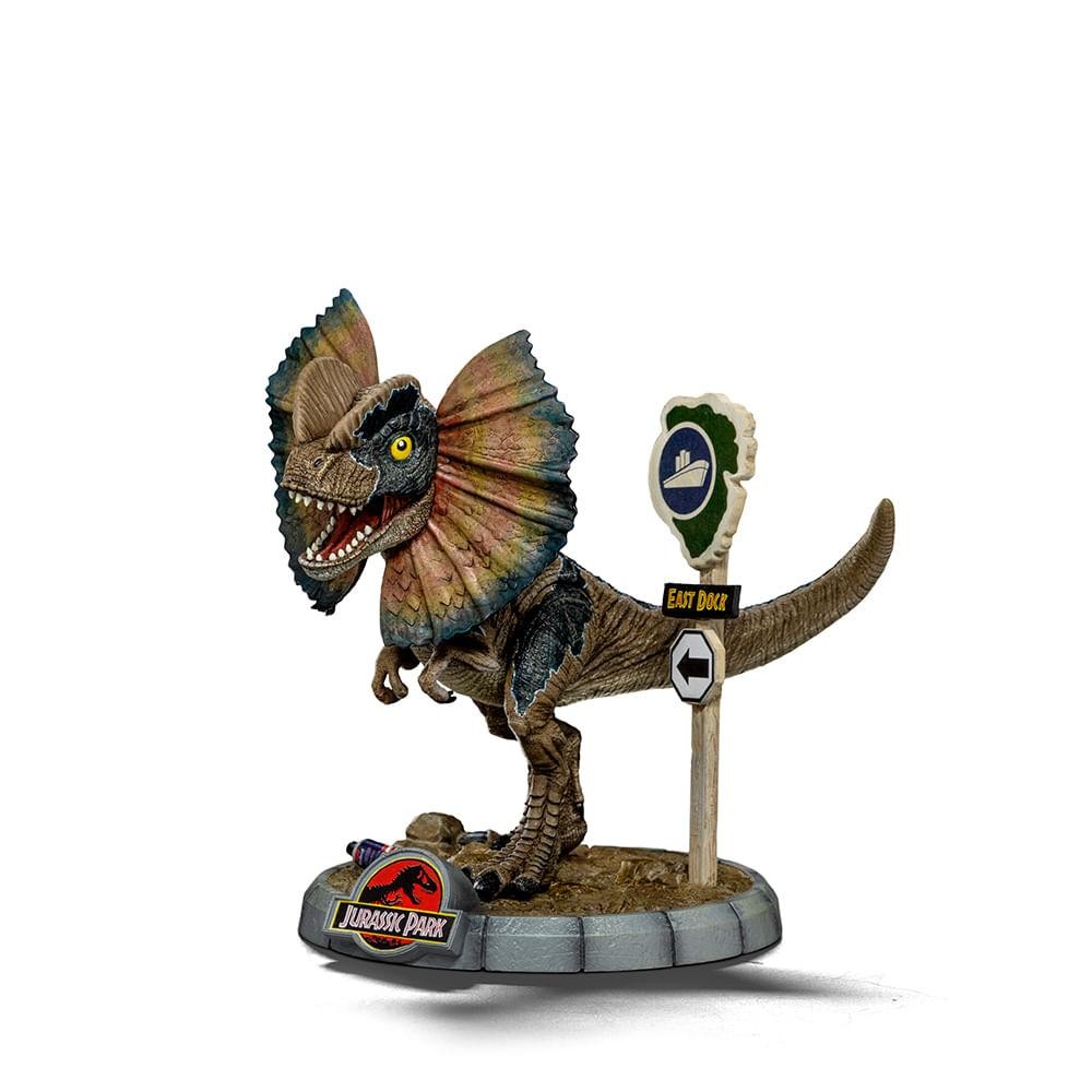 Estátua Dilofossauro - Jurassic Park - MiniCo - Iron Studios em Oferta na Shopee