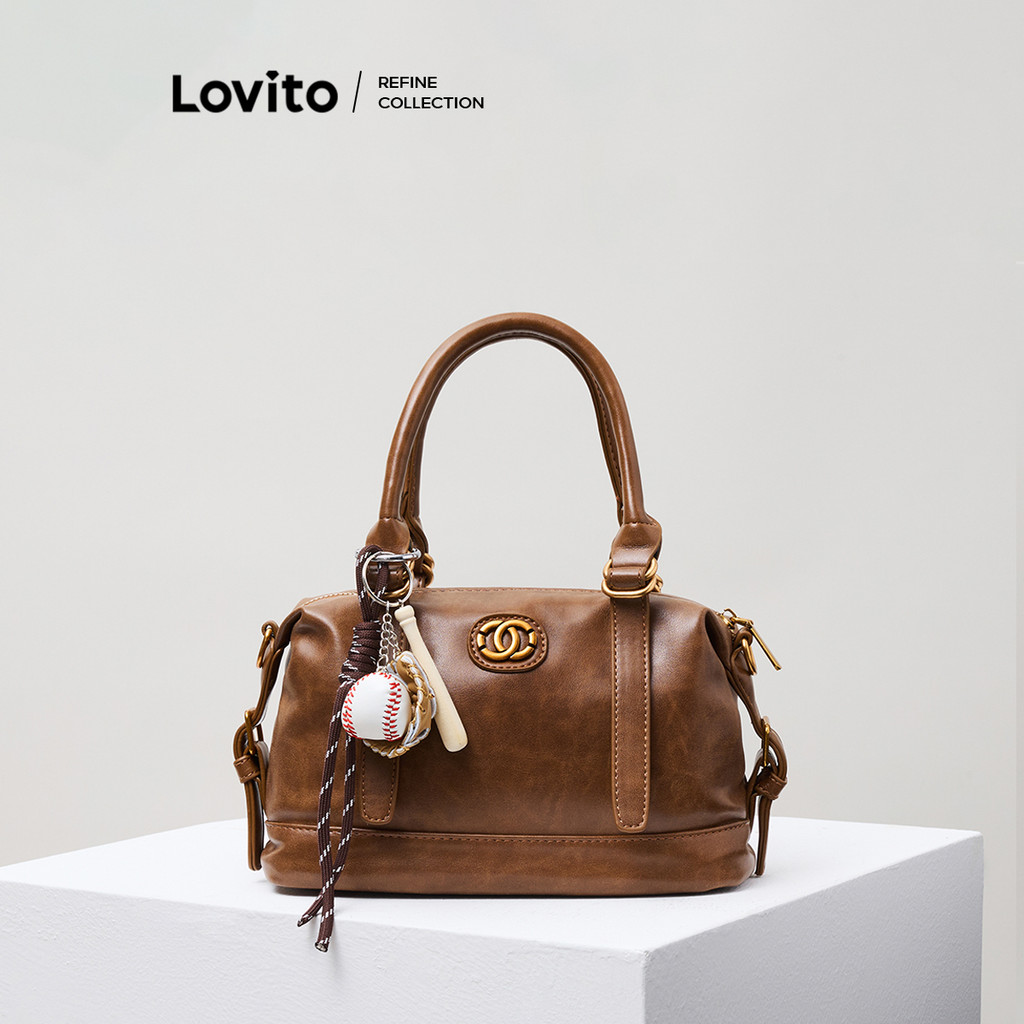 Lovito Elegante Simples Outono Inverno Premium De Volta À Temporada Bolsa De Ombro Tote Para Mulheres LFA53118