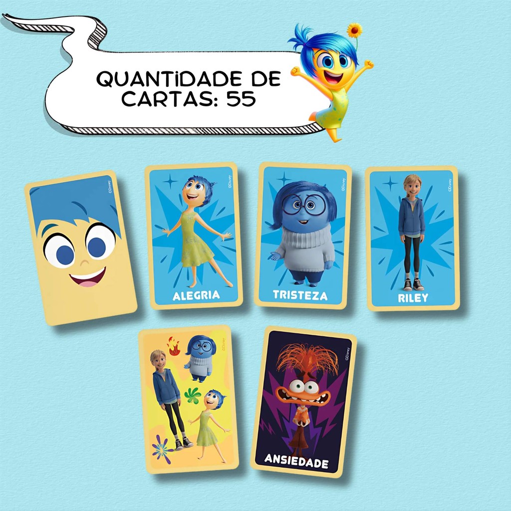 Jogo Eu Vi! Divertidamente 2 com 55 Cartas Copag Brinquedo Educativo Infantil Raciocínio Lógico · foto 2
