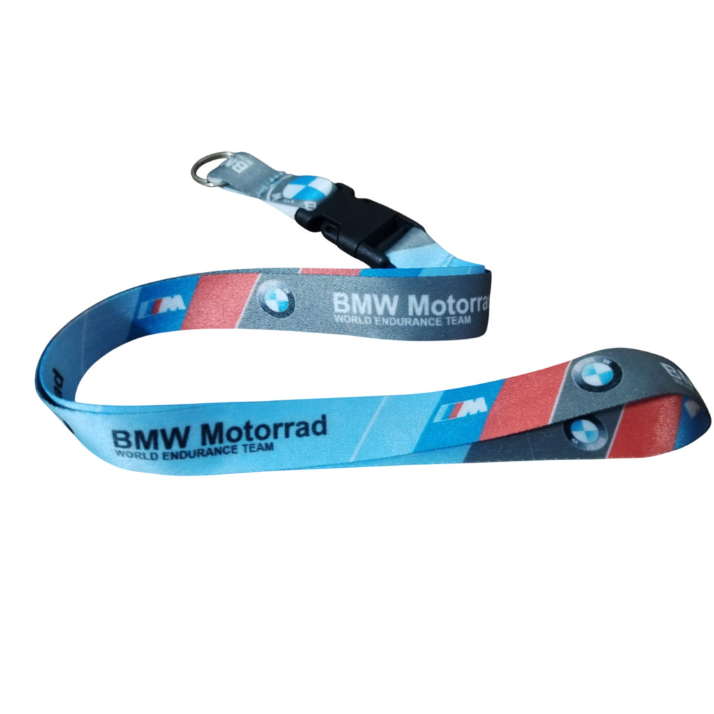 Kit 2 Cordão com Presilha Saque Rápido BMW Motorrad p/ Chave de Moto e Crachá - Motoboy Motociclista