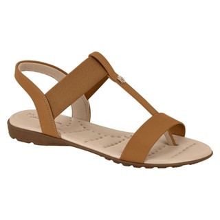 Sandália Modare Napa Floather Conforto Elastano Feminina Camel em Oferta na Shopee