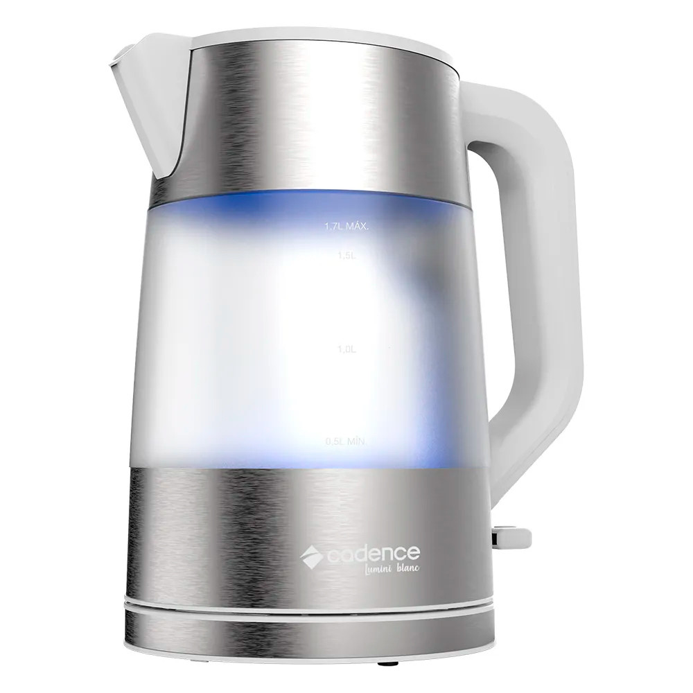 Chaleira Elétrica Cadence Lumini Blanc 1,7l Cel306 220V em Oferta na Shopee