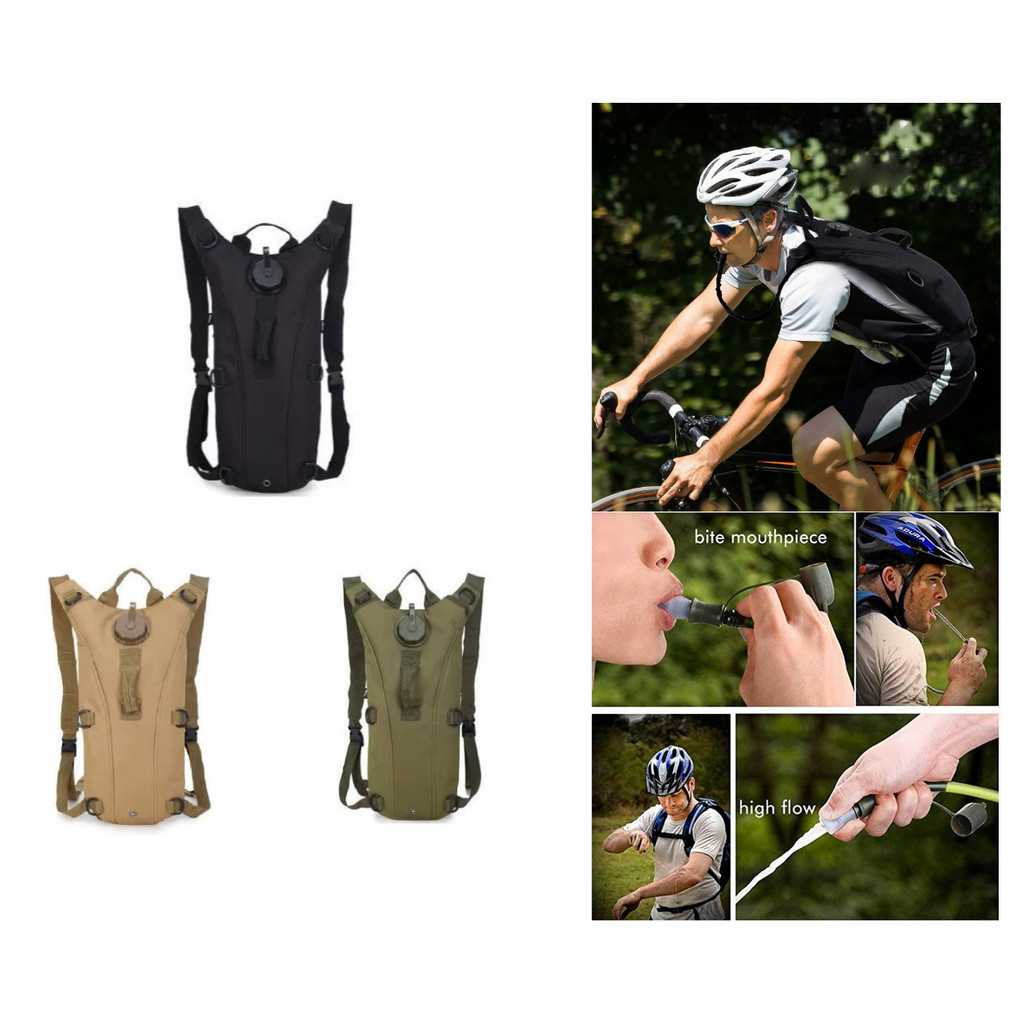 Mochila Hidratação Ciclismo Trilha Caminhada Corrida Ultra Leve Bolsa Agua Tipo Camelbak com Refil 3 litros