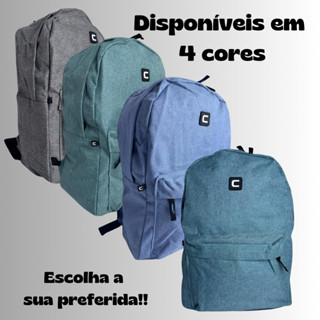 Mochila Juvenil Menino Menina Escola Voltas Aulas Varias Cores Material Escolar Grande em Oferta na Shopee