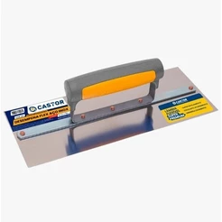 Desempenadeira aço inox 12x30cm Lisa Cabo fechado FLEX - Castor