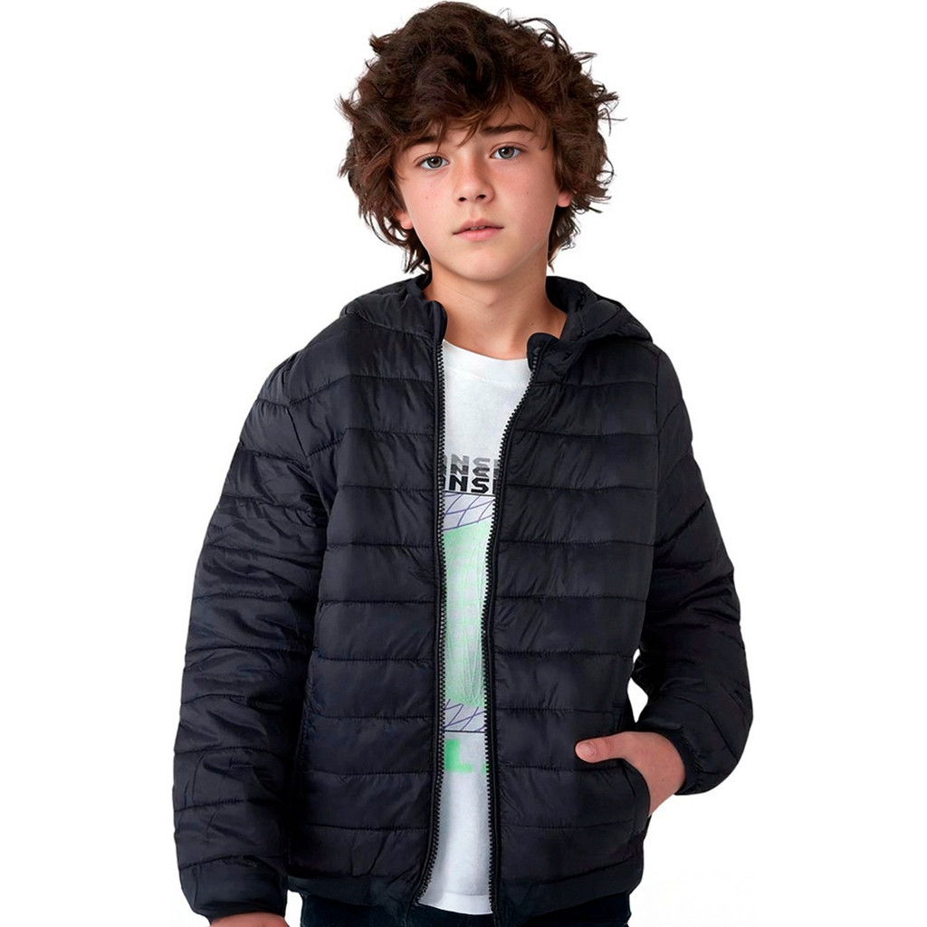 Jaqueta Bobojaco Infantil Puffer Corta Vento Gominho Nylon