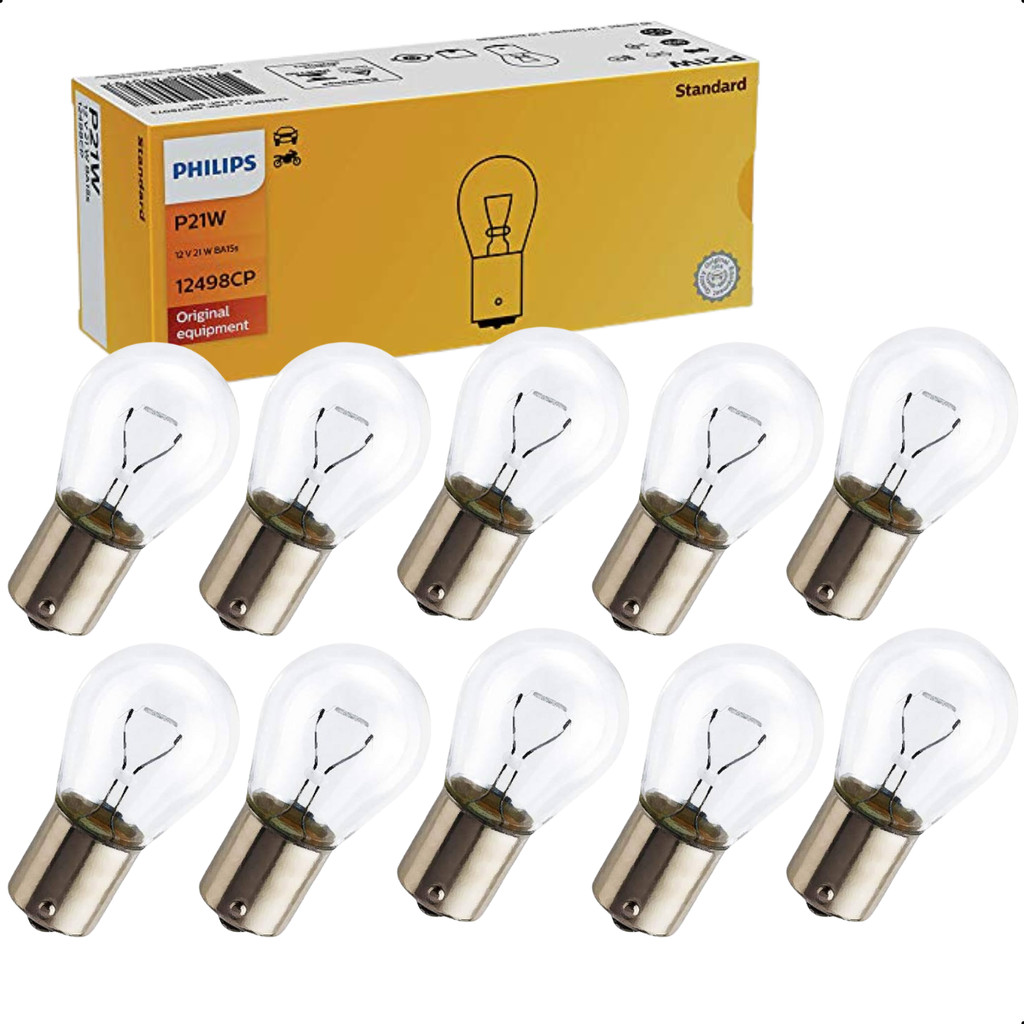 Kit 10 Lâmpada 1 Polo 21w 12v Original Philips Seta Ré Freio - Automobiles