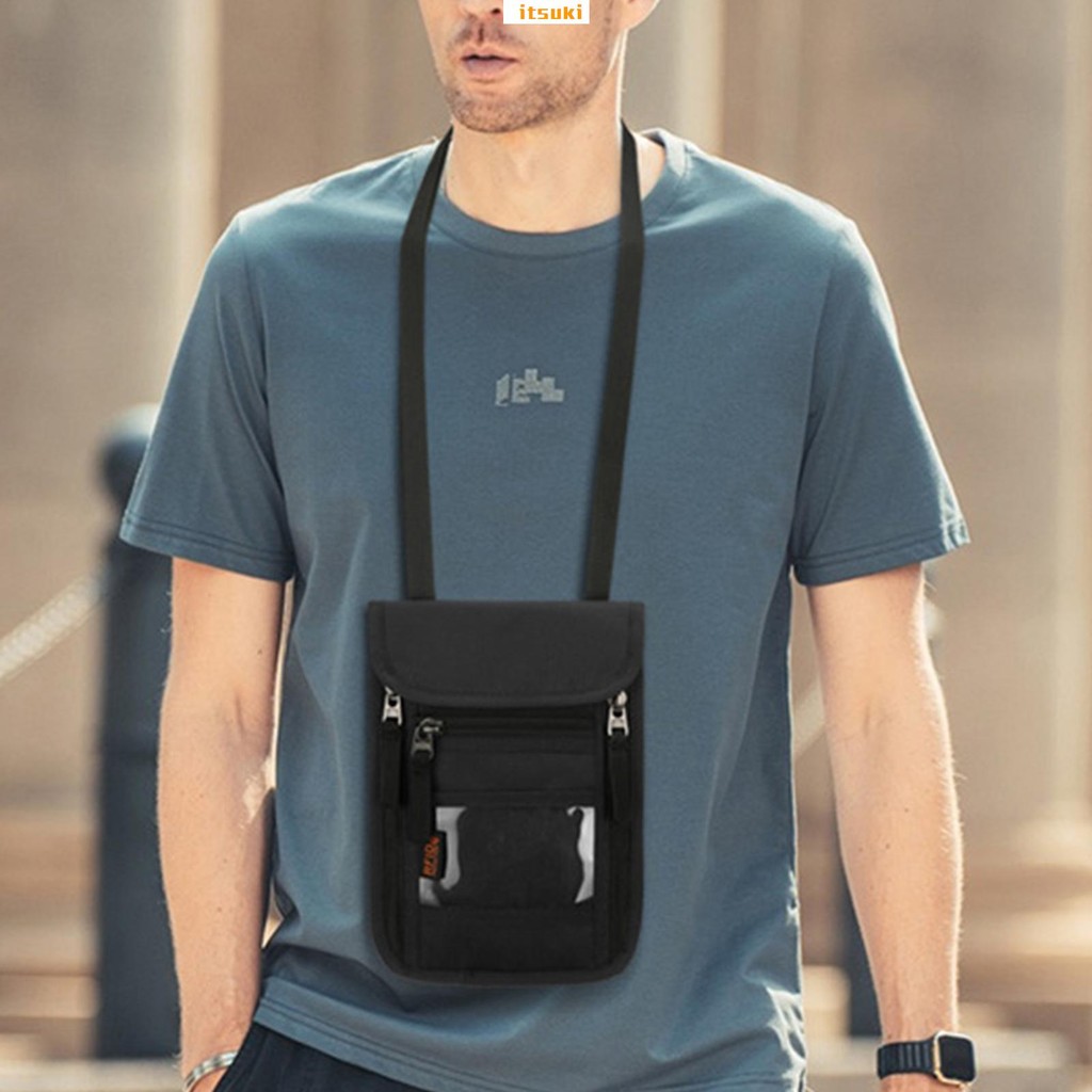 Porta-Passaporte Familiar Anti-Roubo Longo Simples De Grande Capacidade Para Bilhete De Dinheiro De Cartão De Crédito