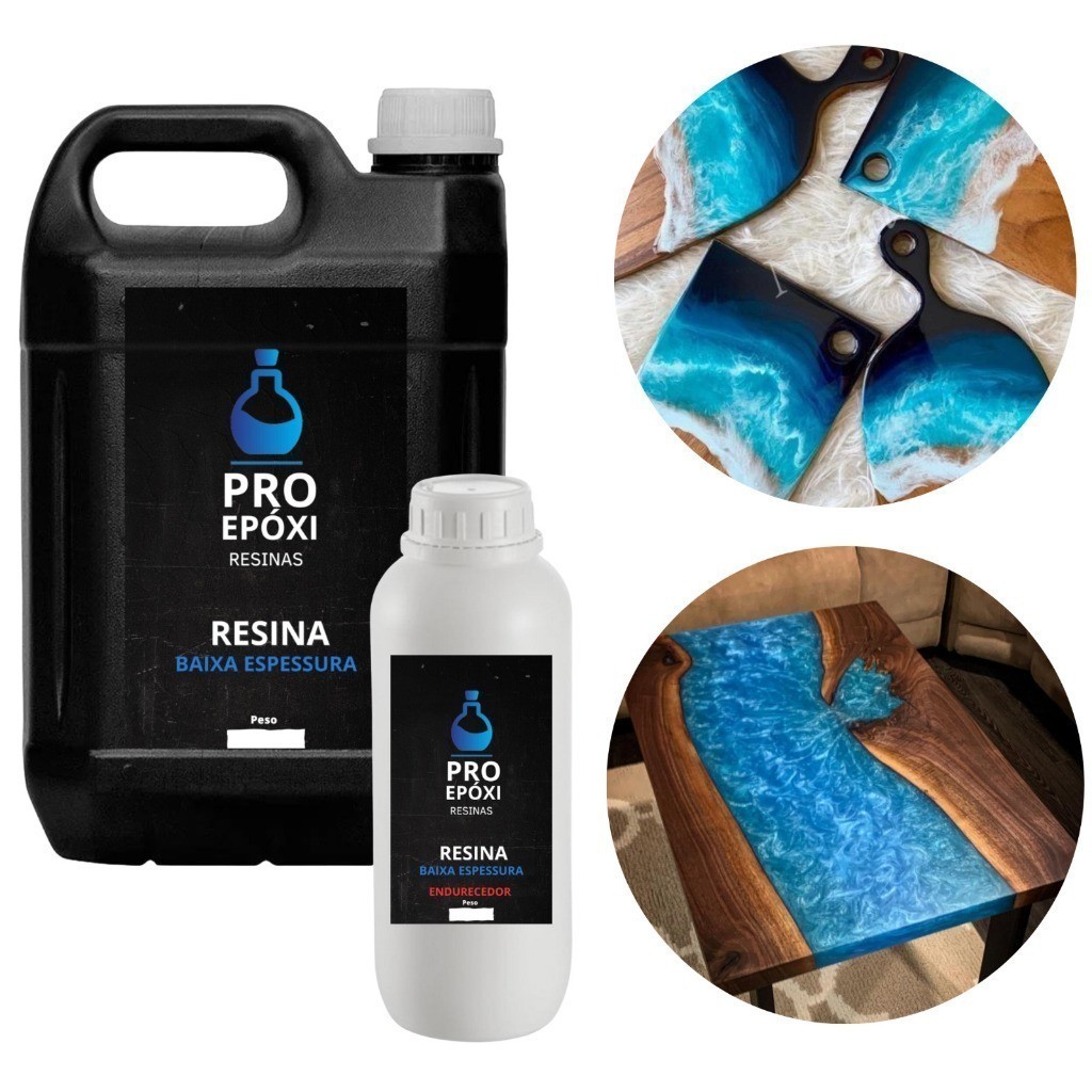 Resina Epóxi Baixa Espessura para Laminação 2kg em Oferta na Shopee