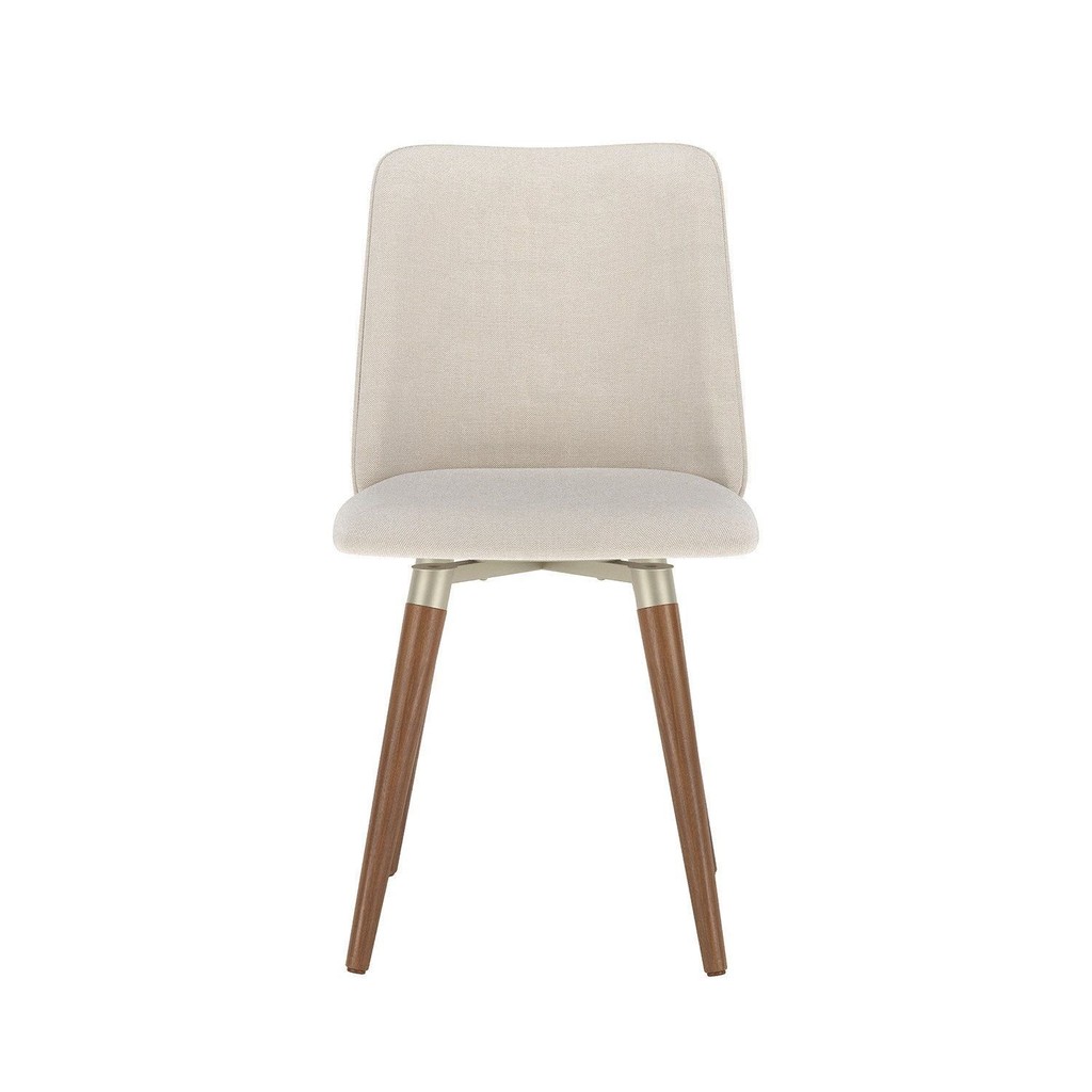 Conjunto com 2 Cadeiras Giratórias Madeira Natural Dakota em Oferta na Shopee