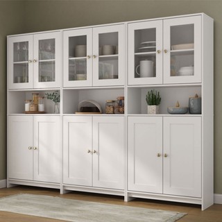 Armário de Cozinha com Balcão Americano 12 Portas com Tampo Branco - Pnr Móveis em Oferta na Shopee