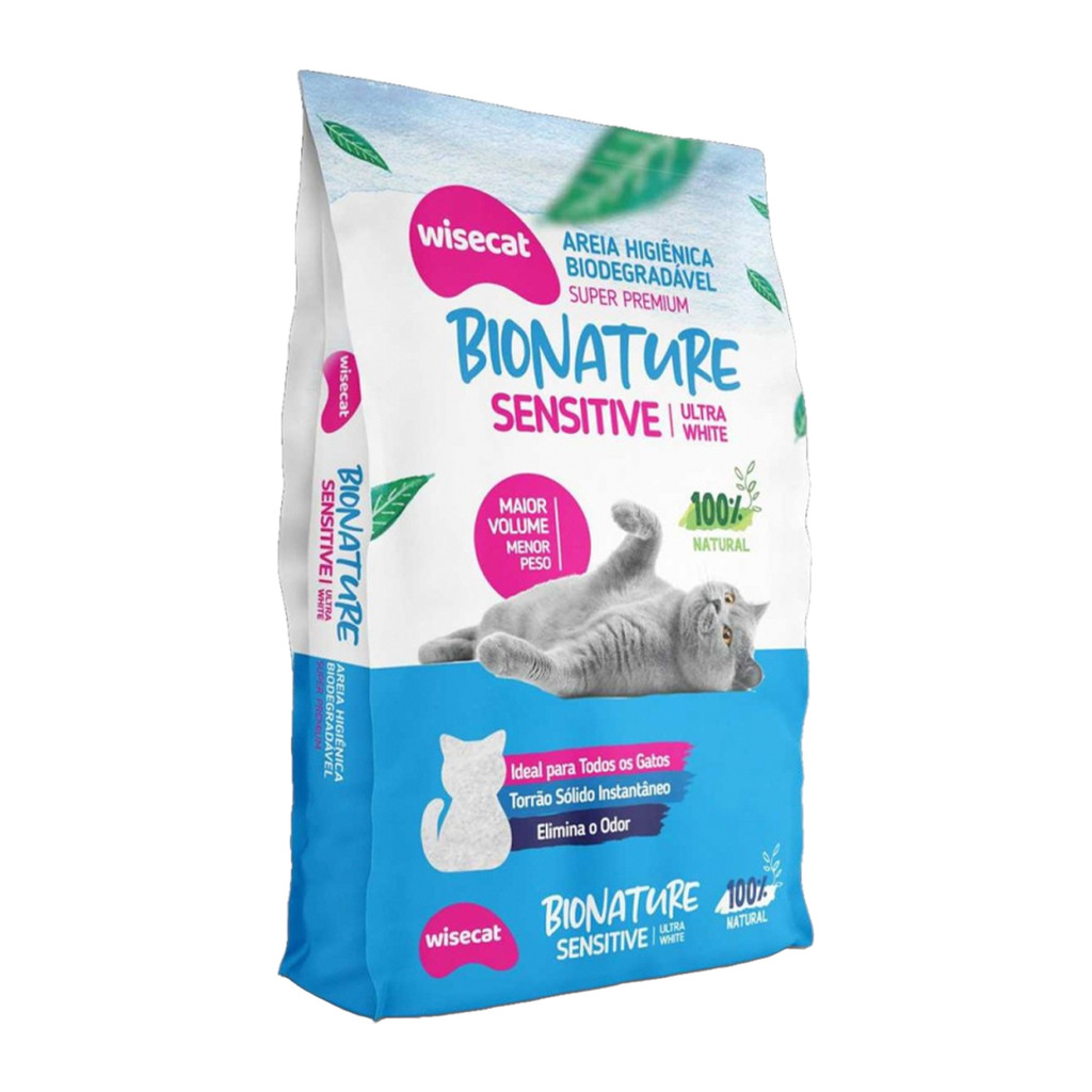 Areia Biodegradável Bionature 4kg - Super Premium - Pets