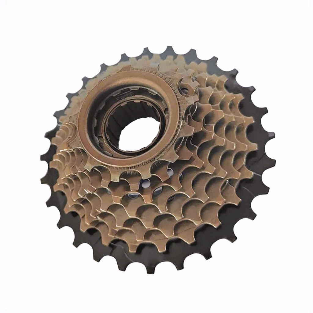 Catraca Roda Livre 7 Velocidade 14/28 Indexada Marrom Com Preto Para Bicicleta 21v Aro 26-29 em Oferta na Shopee