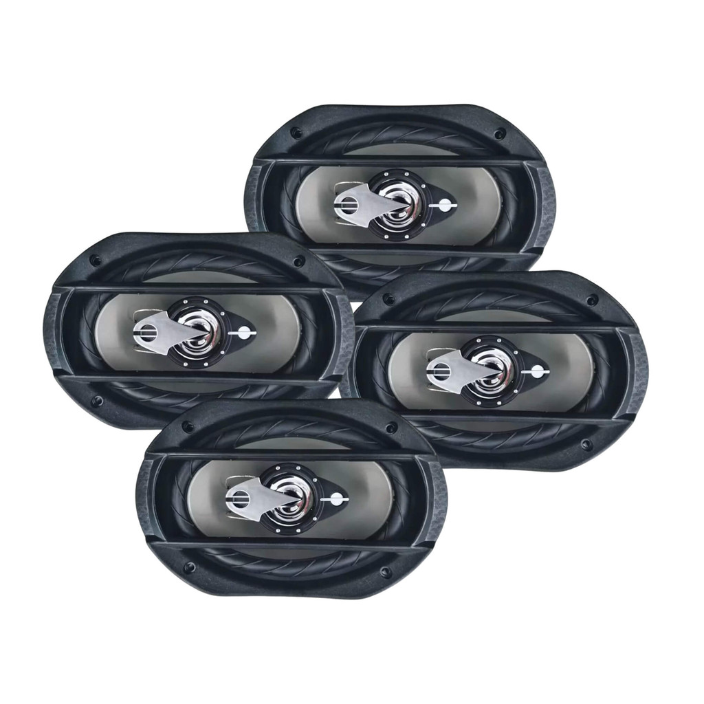 Renegade Kit c/ 4 Alto Falantes Automotivo 6x9" Quadriaxial LS69 400W Total Leson - 2LS6920CZ em Oferta na Shopee