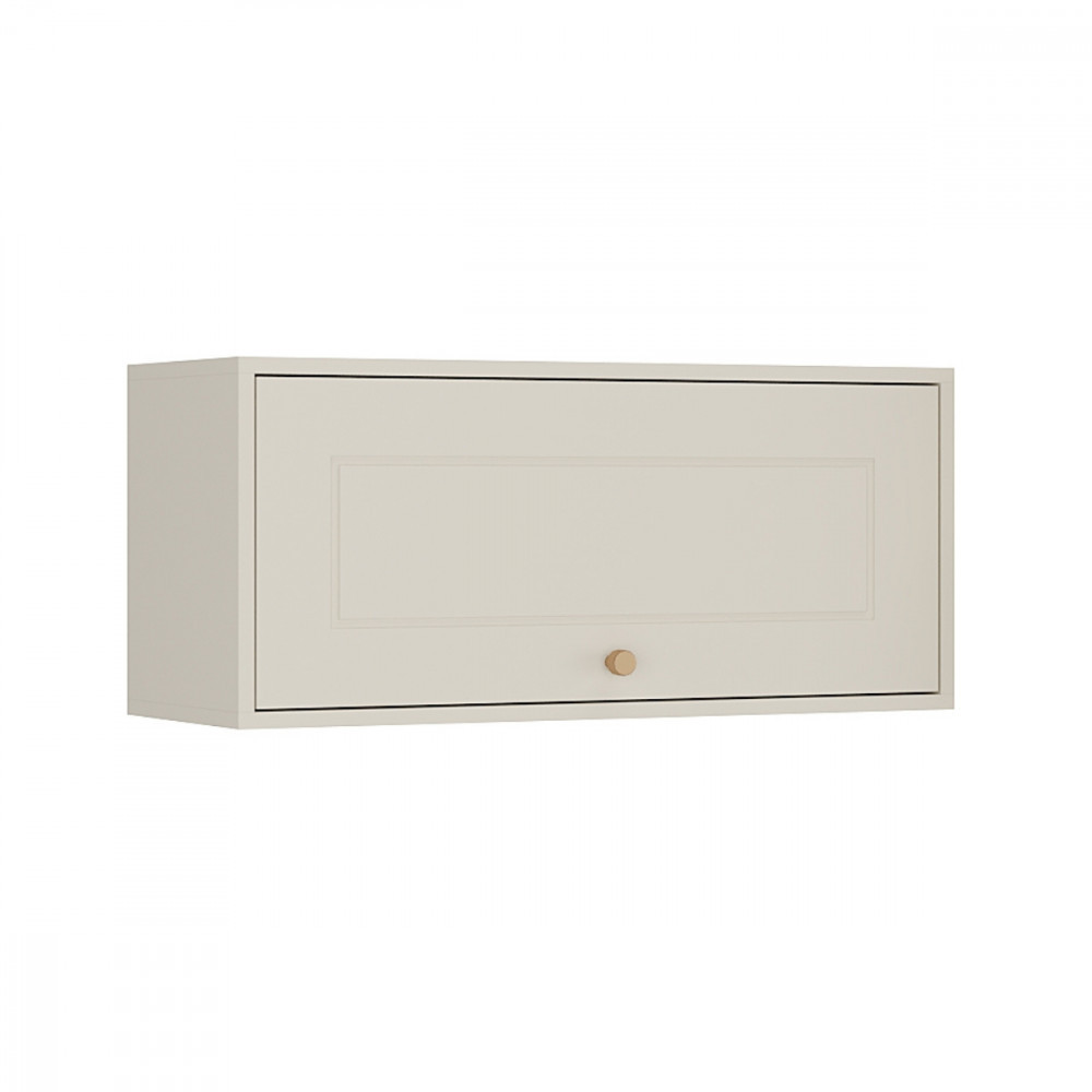 Armário de Geladeira Tunisia Off White com Canelato Atualle em Oferta na Shopee