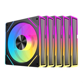 Kit Ventoinhas Acegeek Silverline, ARGB, 5x120mm, Preto, AG-SILVERLINE5X1-BK em Oferta na Shopee