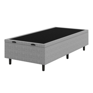 Base Box Baú Solteiro Hypnos 88x188x42 Cinza Umaflex em Oferta na Shopee