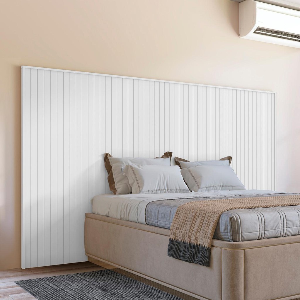 Cabeceira Quarto Florença de Casal e Queen Frisado em Oferta na Shopee