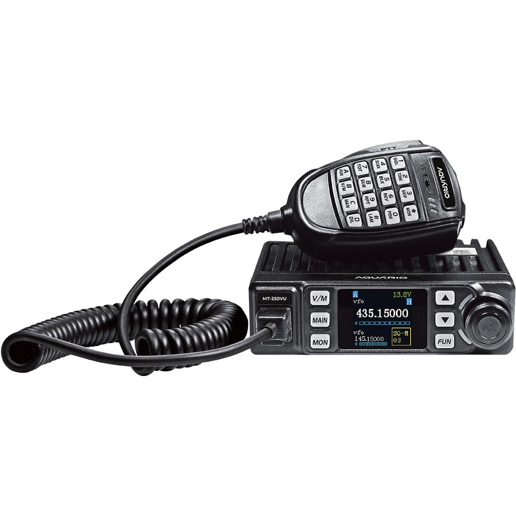Radio Móvel Dual Band Vhf 144-148mhz Uhf 430-440mhz Mt-250vu Aquário