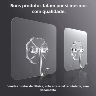 10 OU 20 Gancho Adesivo Parede Multi Funcional Autocolante Casa Cozinha Quarto Banheiro O…