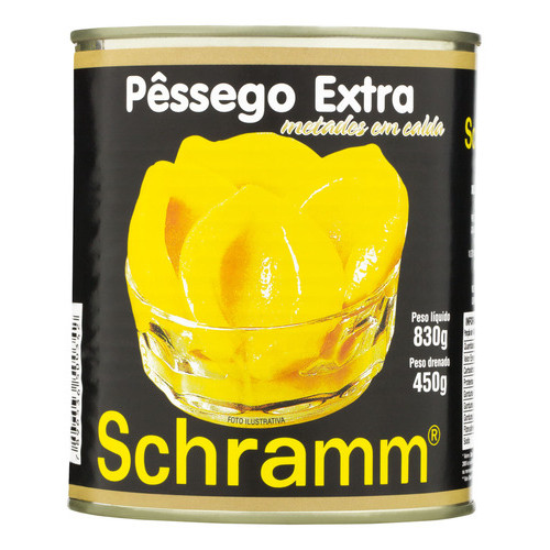 Pêssego Em Calda Extra Schramm 830g