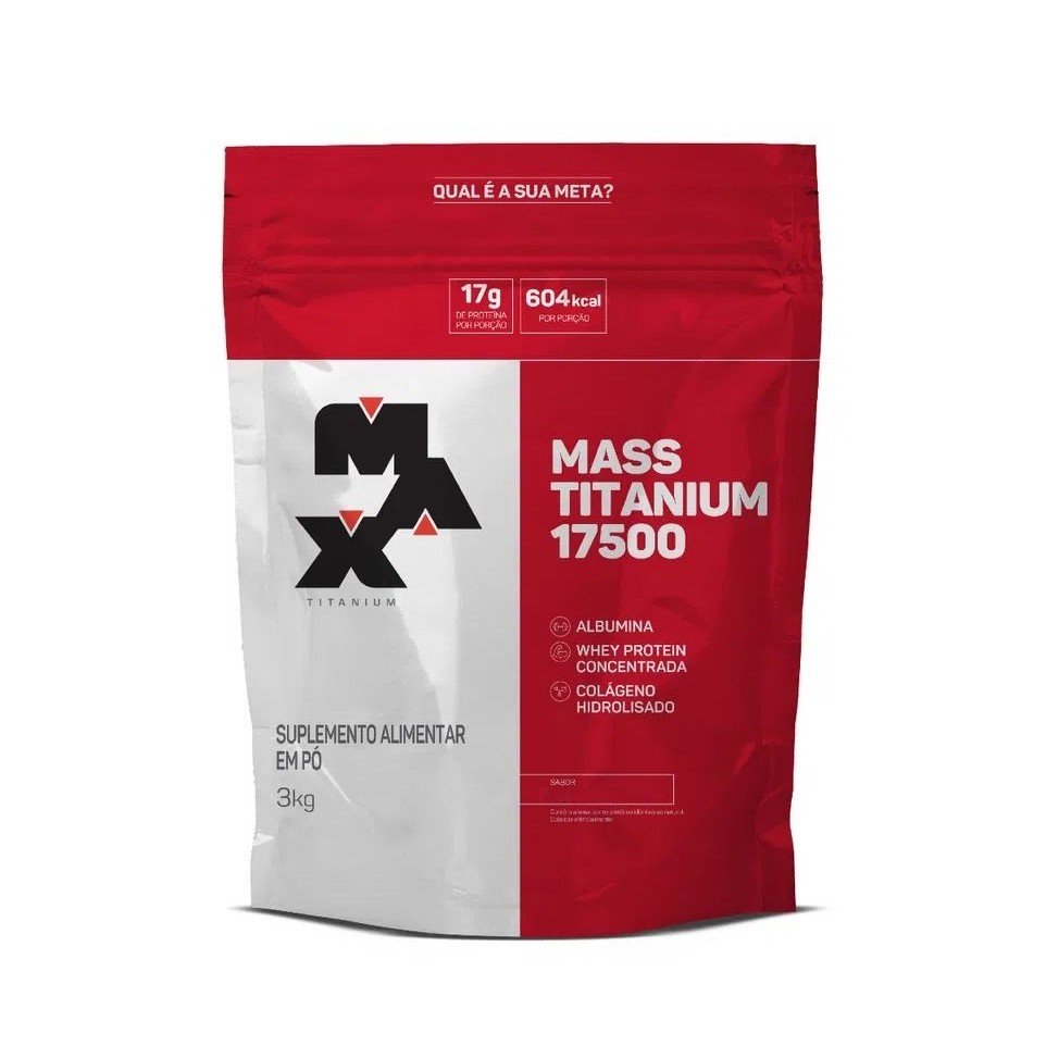 Mass Titanium 17500 3kg Max Titanium Vitamina de Frutas Max Titanium