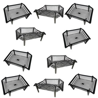 10 Cesto Gondola organizadora plástica Fruteira Empilhavel 10und. em Oferta na Shopee