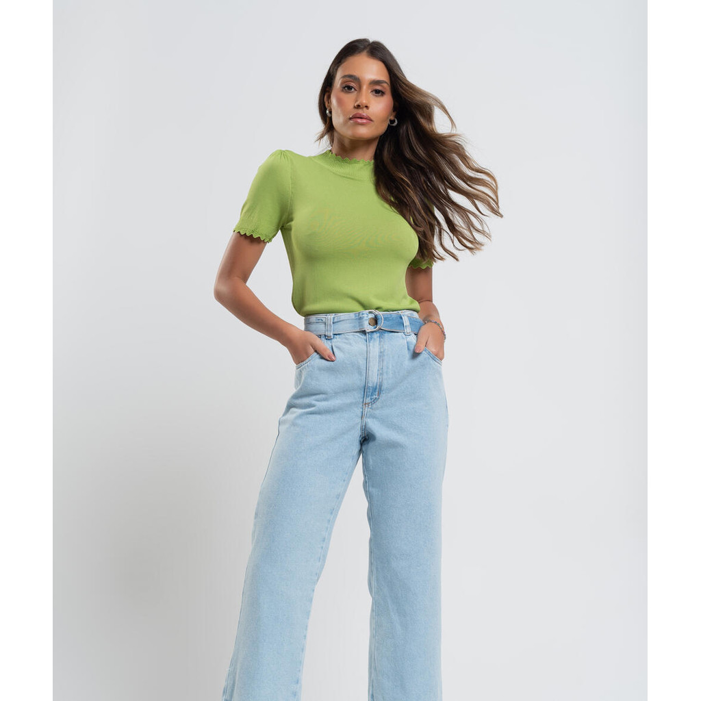 Calça Jeans Pantacourt Salvatore Fashion