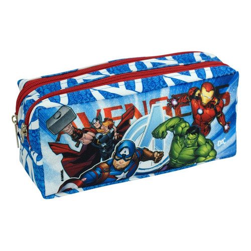 Estojo Escolar Duplo Avengers Vingadores Original Grande Dac em Oferta na Shopee