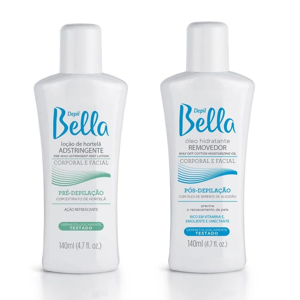 Kit Pré E Pós Depilação Loção Adstringente E Óleo Removedor 140 ml em Oferta na Shopee