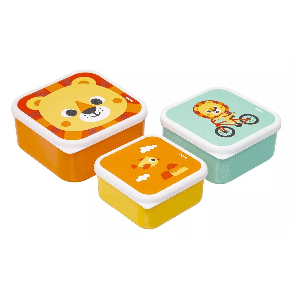 Kit 3 Potinhos Para Papinha Lanche Bebê Buba Bubazoo Dino Leão Unicornio em Oferta na Shopee