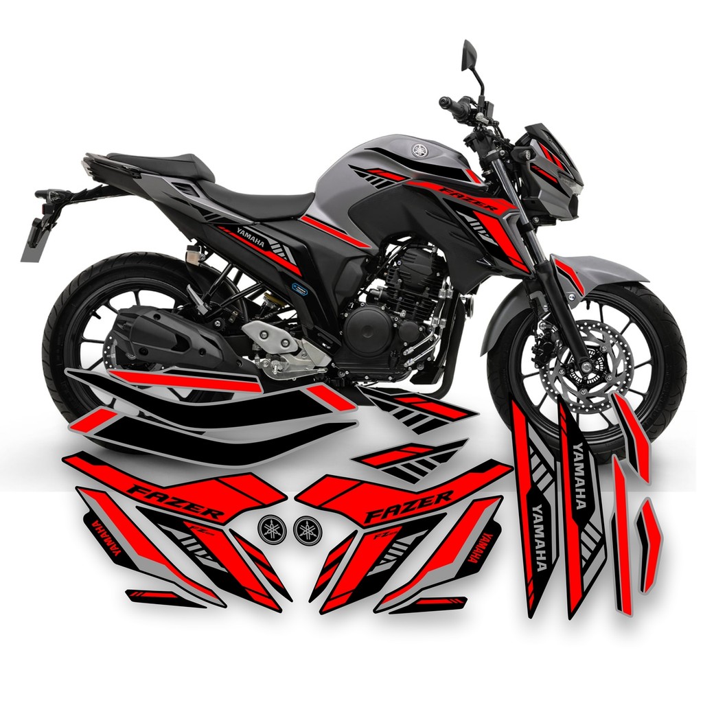 Kit Faixas Adesivos Para Yamaha Fz25 Modelo 2025 para 2024
