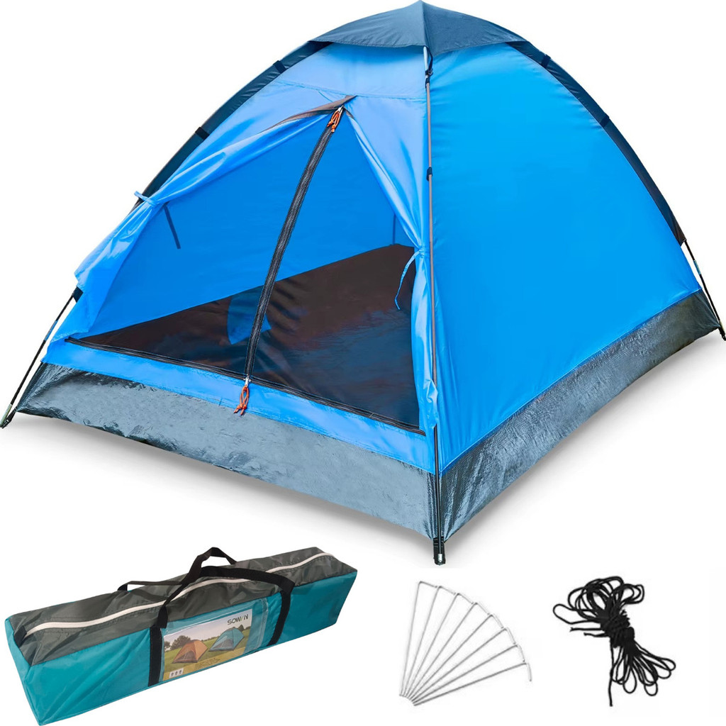 Barraca Camping Acampamento Extra Grande Impermeável Para 4 Pessoas