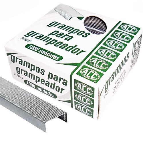Grampo grampeador 23/13 galvanizado 1000 un Acc