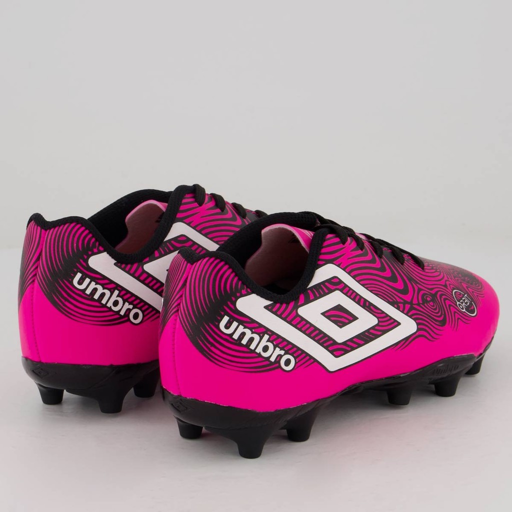 Detalhes do Chuteira Umbro Orbit Campo Juvenil Rosa