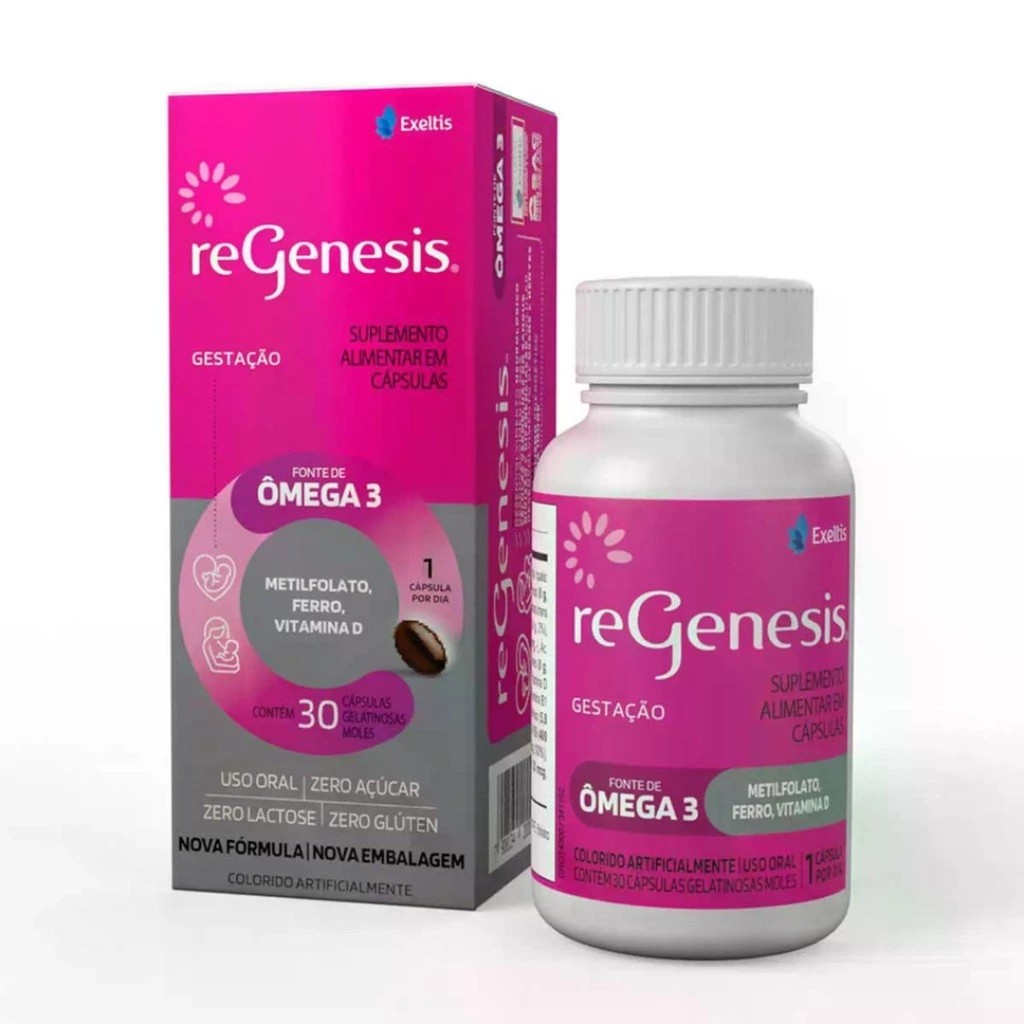 ReGenesis Fonte De Ômega-3 30 Cápsulas Gelatinosas Moles