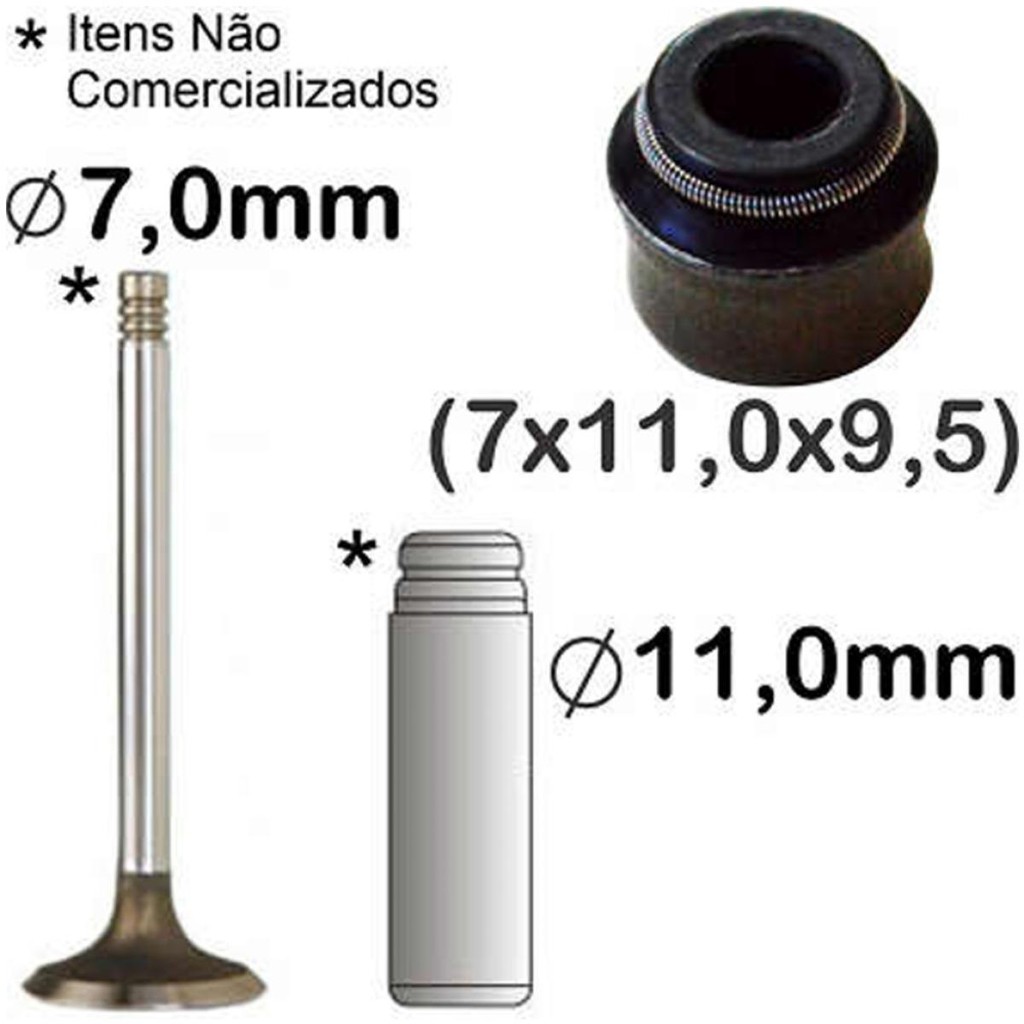 Jogo de retentores da haste de válvula Astra 1994 a 2011 em Oferta na Shopee