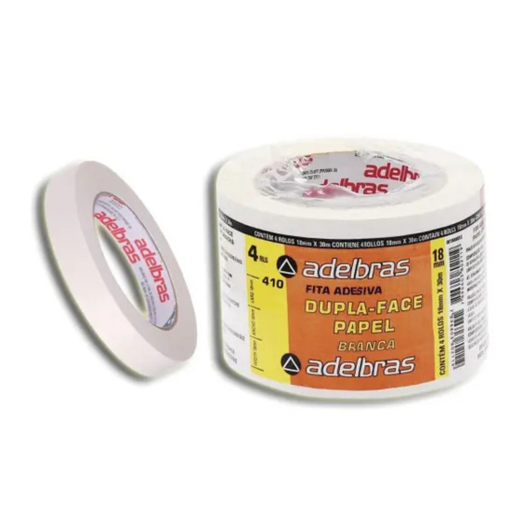 Fita Dupla Face 12mmx30m Adelbras – Uso Geral em Oferta na Shopee